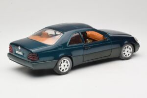 Mercedes 600 SEC C140 Grøn Majorette 1:18 4418 Metal — billede 3 af 8