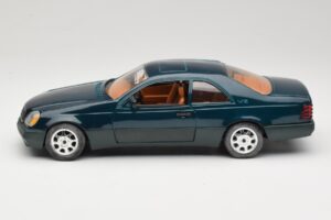 Mercedes 600 SEC C140 Grøn Majorette 1:18 4418 Metal — billede 4 af 8