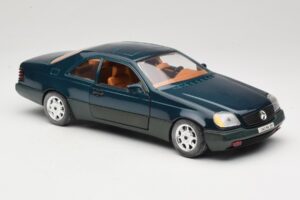 Mercedes 600 SEC C140 Grøn Majorette 1:18 4418 Metal — billede 6 af 8