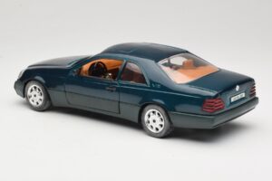 Mercedes 600 SEC C140 Grøn Majorette 1:18 4418 Metal — billede 7 af 8