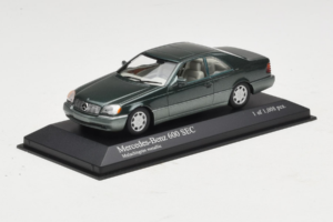 Mercedes 600 SEC W140 Grøn Metallic Minichamps 1:43 430032604 Metal — billede 2 af 4