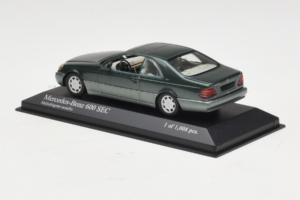 Mercedes 600 SEC W140 Grøn Metallic Minichamps 1:43 430032604 Metal — billede 3 af 4