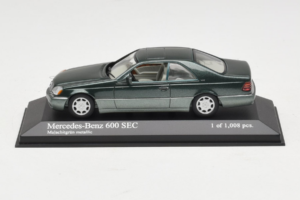 Mercedes 600 SEC W140 Grøn Metallic Minichamps 1:43 430032604 Metal