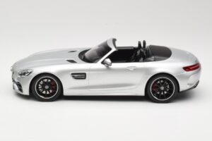 Mercedes AMG GT C Roadster R190 Sølv Norev 1:18 183453 Metal — billede 3 af 6