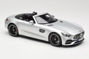 Mercedes AMG GT C Roadster R190 Sølv Norev 1:18 183453 Metal — billede 4 af 6