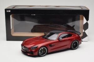Mercedes AMG GT R C190 Jupiter Red Metallic Minichamps 1:18 155036027 Metal — billede 6 af 6