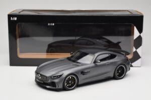 Mercedes AMG GT R C190 Mat Grå Metallic Minichamps 1:18 155036026 Metal — billede 6 af 6