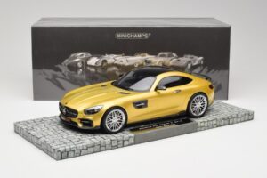 Mercedes Brabus AMG GT S C190 600 Desert Guld Minichamps 1:18 107032522 Metal — billede 6 af 6