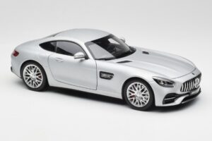Mercedes AMG GT S C190 Designo Iridium Sølv Magno Norev 1:18 B66960485 Metal — billede 6 af 8