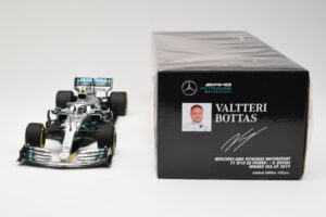 Mercedes AMG Petronas W10 #77 V. Bottas Winner USA GP 2019 Minichamps 1:18 110191877 Metal — billede 6 af 6