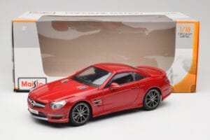 Mercedes AMG SL 63 R231 Rød Maisto 1:18 36199 Metal — billede 8 af 8