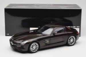 Mercedes AMG SLS C197 Brown Metallic Minichamps 1:18 100039028 Metal — billede 8 af 8