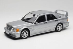 Mercedes 190E W201 2.5-16 EVO 2 Astral Sølv Metallic Minichamps 1:18 155036101 Metal