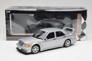 Mercedes 190E W201 2.5-16 EVO 2 Astral Sølv Metallic Minichamps 1:18 155036101 Metal — billede 6 af 6