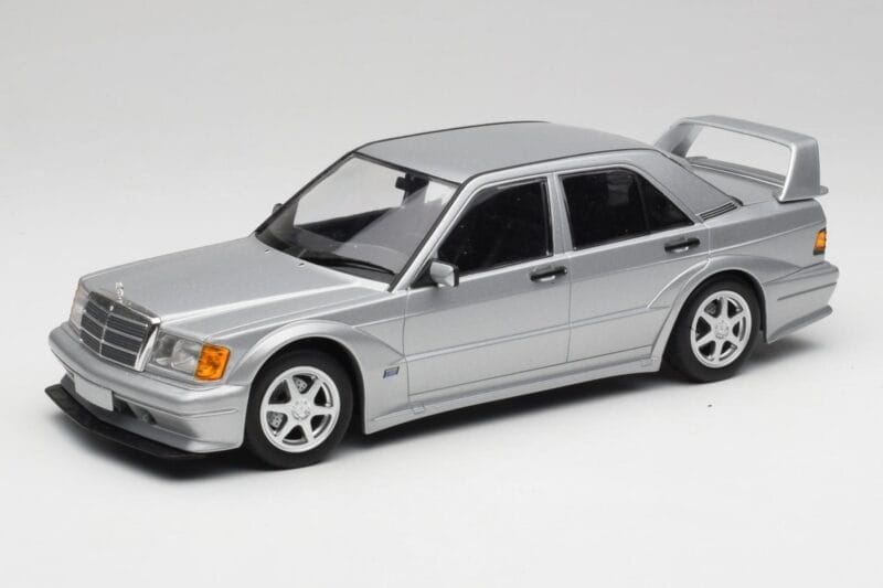 Mercedes 190E W201 2.5-16 EVO 2 Astral Sølv Metallic Minichamps 1:18 155036101 Metal