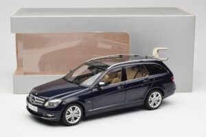 Mercedes C-Class S204 T-Modell Tanzanite Blå AUTOart 1:18 B66962352 Metal — billede 8 af 8
