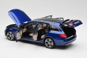 Mercedes C-Class S205 T-Modell Brilliant Blå Metallic Norev 1:18 B66960257 Metal — billede 5 af 8