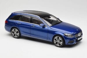 Mercedes C-Class S205 T-Modell Brilliant Blå Metallic Norev 1:18 B66960257 Metal — billede 6 af 8