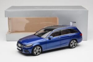 Mercedes C-Class S205 T-Modell Brilliant Blå Metallic Norev 1:18 B66960257 Metal — billede 8 af 8