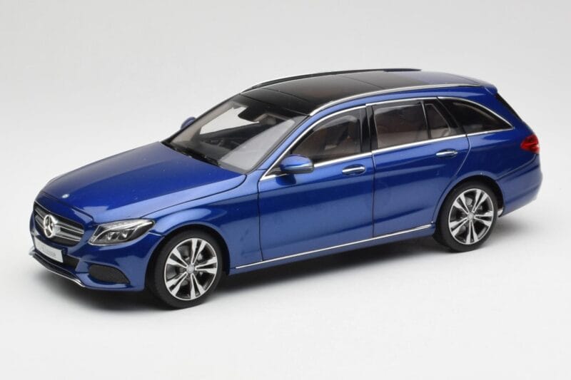 Mercedes C-Class S205 T-Modell Brilliant Blå Metallic Norev 1:18 B66960257 Metal