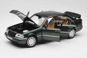 Mercedes C-Class W202 Malachite Green Norev 1:18 183372 Metal — billede 2 af 8