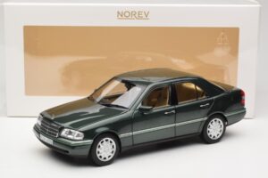 Mercedes C-Class W202 Malachite Green Norev 1:18 183372 Metal — billede 8 af 8