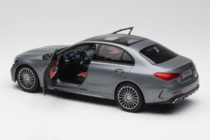 Mercedes C-Class W206 Designo Selenite Grå Magno NZG 1:18 B66960638 Metal — billede 7 af 8