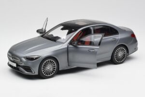 Mercedes C-Class W206 Designo Selenite Grå Magno NZG 1:18 B66960638 Metal — billede 8 af 8