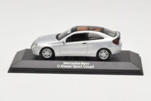 Mercedes C-Class W203 Sport Coupe Sølv Minichamps 1:43 B66961916 Metal