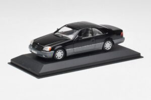 Mercedes C140 600 SEC Sort Minichamps 1:43 32600 Metal — billede 2 af 4