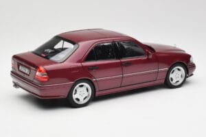 Mercedes AMG C36 W202 Almandine Rød Norev 1:18 B66040706 Metal — billede 3 af 8