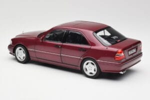 Mercedes AMG C36 W202 Almandine Rød Norev 1:18 B66040706 Metal — billede 7 af 8