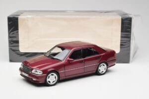 Mercedes AMG C36 W202 Almandine Rød Norev 1:18 B66040706 Metal — billede 8 af 8
