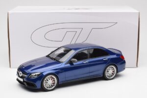 Mercedes AMG C63 S W205 Blå GT Spirit 1:18 ZM044 Resin — billede 6 af 6