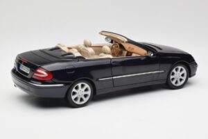 Mercedes CLK 500 W209 Cabriolet Mørkeblå Metallic Kyosho 1:18 B66962174 Metal — billede 4 af 9
