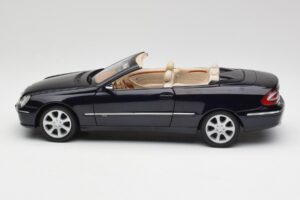 Mercedes CLK 500 W209 Cabriolet Mørkeblå Metallic Kyosho 1:18 B66962174 Metal — billede 5 af 9