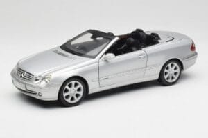 Mercedes CLK 500 Cabriolet Elegance A209 Sølv Kyosho 1:18 B66962172 Metal
