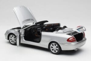 Mercedes CLK 500 Cabriolet Elegance A209 Sølv Kyosho 1:18 B66962172 Metal — billede 5 af 8