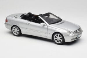 Mercedes CLK 500 Cabriolet Elegance A209 Sølv Kyosho 1:18 B66962172 Metal — billede 6 af 8