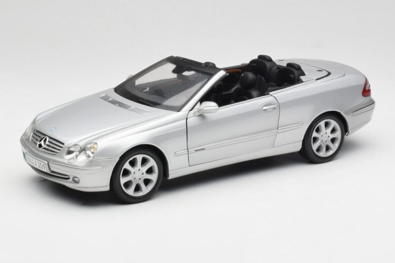 Mercedes CLK 500 Cabriolet Elegance A209 Sølv Kyosho 1:18 B66962172 Metal