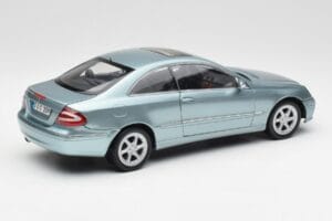 Mercedes CLK 500 W209 Lyseblå Metallic Kyosho 1:18 B66962192 Metal — billede 3 af 8