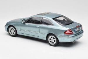 Mercedes CLK 500 W209 Lyseblå Metallic Kyosho 1:18 B66962192 Metal — billede 7 af 8