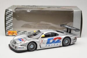 Mercedes CLK LM GT1 #1 AMG Mercedes K. Ludwig / R. Zonta FIA GT Championship 1998 Maisto 1:18 56053 Metal — billede 8 af 8