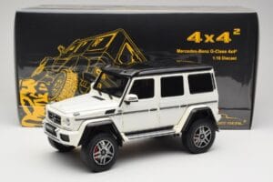 Mercedes G 63 AMG 4x4 Squared Polar White Almost Real 1:18 820203 Metal — billede 8 af 8