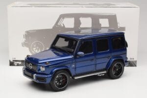 Mercedes G 63 AMG W463 Blue Metallic Minichamps 1:18 110037061 Metal — billede 8 af 8
