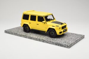 Mercedes Brabus 850 6.0 Widestar G63 W463 Electric Beam Yellow Minichamps 1:18 107032402 Metal — billede 4 af 6