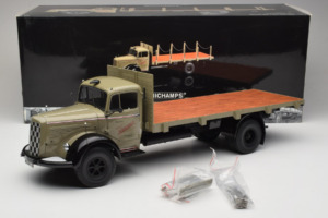 Mercedes L6600 Rungewagen Grå Sort Minichamps 1:18 109031050-R1 Metal — billede 9 af 9