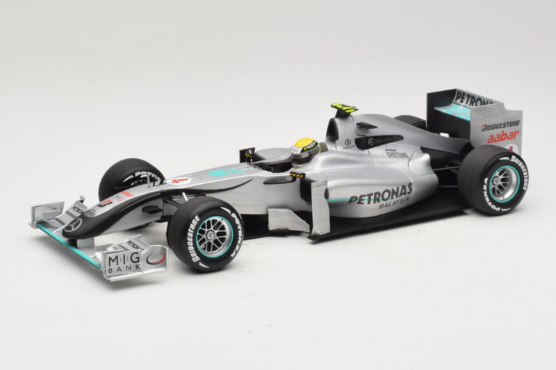 Mercedes MGP W01 #4 N. Rosberg Mercedes GP Showcar 2010 Minichamps 1:18 150100074 Metal