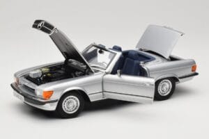 Mercedes R107 380 SL Sølv Norev 1:18 183725 Metal — billede 2 af 8