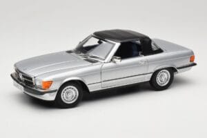 Mercedes R107 380 SL Sølv Norev 1:18 183725 Metal